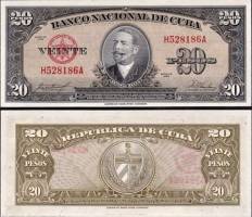 *20 Pesos Kuba 1960, P80c UNC - Kliknutím na obrázok zatvorte -